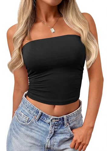 Save $3 on PRETTYGARDEN Women's Strapless Tube Top with Code 7K2OJJV9
