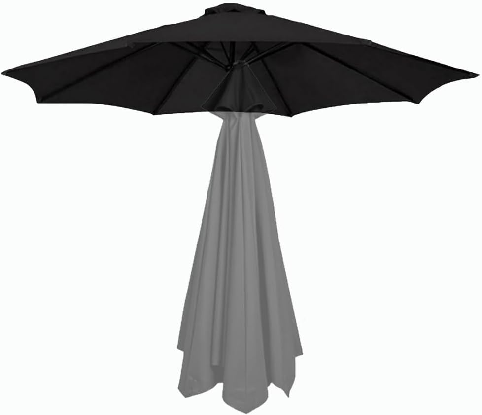 6.5ft 7.5ft 9ft 10ft Umbrella Replacement Parasol Canopy 6/8 Ribs Patio Umbrella Replacement Top Outdoor Stall Umbrella Canopy Cover (Color : Dark Green, Size : 3.0m/10FT-8Ribs)