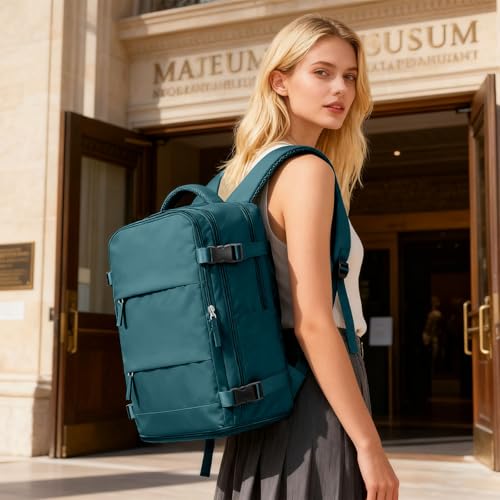 Image of coofay Large Travel Backpack For Women Men Airline Approved Carry On Backpack Flight Approved Waterproof Sports Luggage Backpack Casual Daypack Small Hiking Backpack