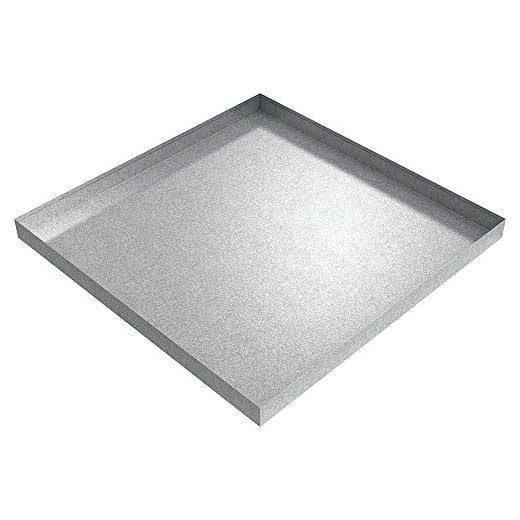36" x 36" x 2.5" Galvanized Steel Drip pan