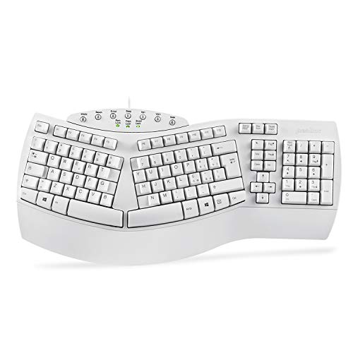 Clavier ergonomique design Perixx PERIBOARD-512 blanc configuration italienne