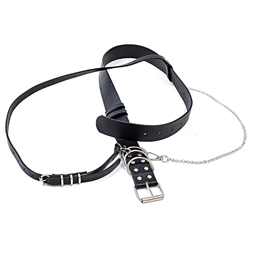Fashion Harness Waist Body Belt Punk Chest Belt with Chains for Women Girls Ladies3