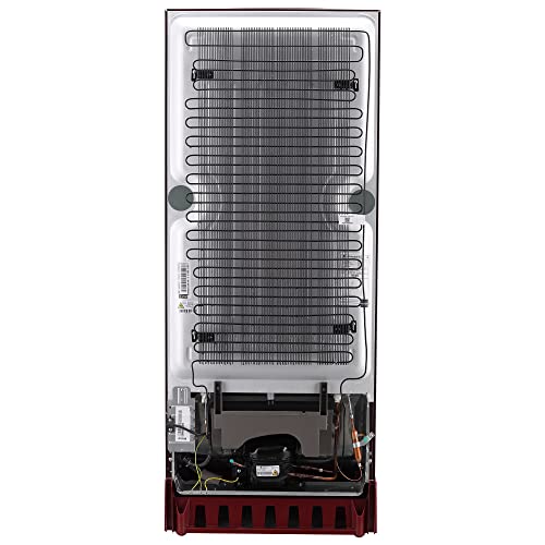 Image of LG 235 L 5 Star Inverter Direct-Cool Single Door Refrigerator Appliance (GL-D241ARRZ, Ruby Regal, Base stand with drawer & Smart connect, 2022 Model)