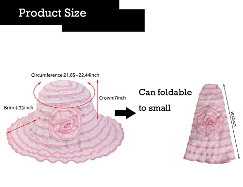 VECRY Donna Vintage Spiaggia Cappello da Sole