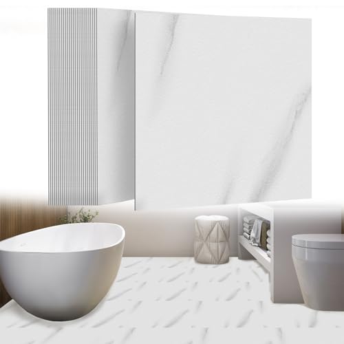 UISEBRT - Baldosas autoadhesivas 27 unidades 2,51m², revestimiento de suelo de PVC con aspecto de hormigón, adhesivo, para cocina, baño, pasillo, área de estar, 30×30cm 【Modelo A】