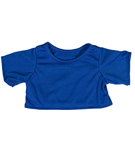 Stuffems Toy Shop Royal Blue T-Shirt Teddy Bear Clothes Fits Most 14"-18" Build-a-Bear and Make Your Own Stuffed Animals