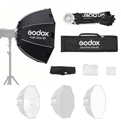 Amazon | 【Godox正規代理店】Godox EazyFlow Octa 60cm 八角形 ソフト