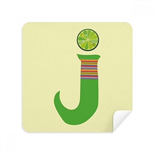 Chiffon de nettoyage J Alphabet en tissu suédé premium pour écrans tactiles 2Pcs