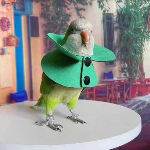 Image of Pet Parrot Anti-bite Elizabethan Collars, Anti-Grab Feather Plucking Wound Healing Safety Recovery Collar Cones for Budgerigar Lovebird Conure Cockatiel Cockatoo Random Color (M)