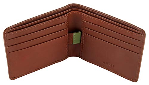 Auliv Rfid Blocking Passcase Leather Wallet Sleek And Minimalist With Easy Pull Tab #TOP2