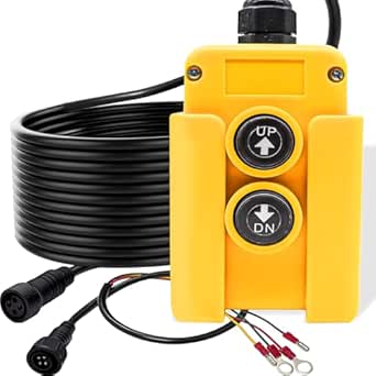Mxuteuk 4 Wire Dump Trailer Remote Control Switch 12V DC Up and Down Control for Lift Gate Truck Tipper Hoist G018-4W