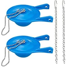 Toilet Flapper Replacement for Gerber, 2 Pack 3 inch for Gerber 99-788 with 2 Toilet Handle Chains Rubber Water Saving, Easy to Install