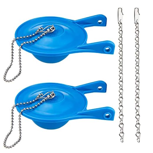 Gerber Toilet Flapper Replacement, 2 Pack 3 inch for Gerber 99-788 with 2 Toilet Handle Chains Ullnosoo Rubber Water Saving, Easy to Install