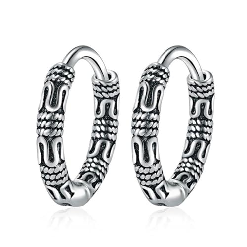Créoles rétro en cuivre pour homme et femme - Bijou hypoallergénique tendance