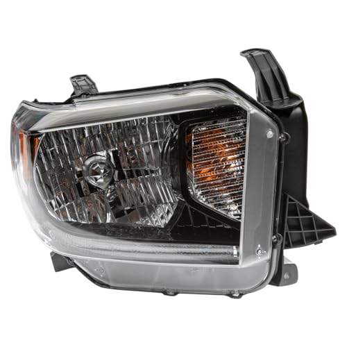 Image of TRQ Passenger Side Headlight Assembly Halogen Compatible with 2018 Toyota Tundra TO2503260
