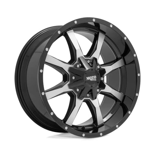 Moto Metal MO970 20X10 6X135/5.5 G-BLK MACH -24MM - MO97021067324NUS