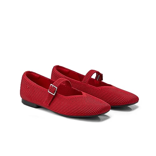 Image of VIVAIA Women's Margot Mary Jane Square-Toe Ballet Flats