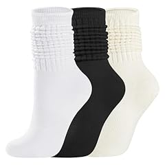 3 Pairs-white/Black/Beige