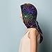 BSUYGET Colorful Neon Spider Web Halloween Fashion Silk Scarf Soft Lightweight Headscarf Hair Wrap for Women