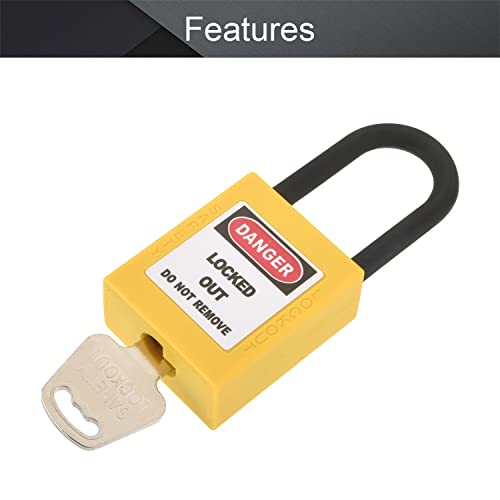MroMax Lockout Tagout Lock, Safety Padlock Keyed Alike,Loto Security ...