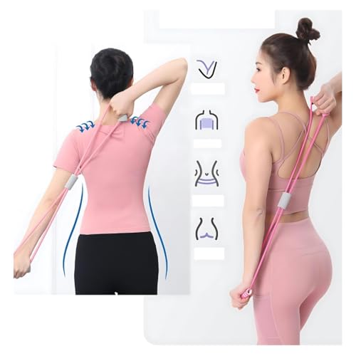 Image of Figure 8 Resistance Band with Comfortable Handles | Exercise Band for Chest, Shoulder, Neck & Arm Stretching | Home Gym, Yoga, Pilates & Physical Therapy for Men & Women (1)