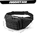 Conceal Carry Fanny Pack Oxford Fabric Gun Fanny Pack for Men & Women Lightweight Waist Bag for Hiking Climbing Cycling Hunting.