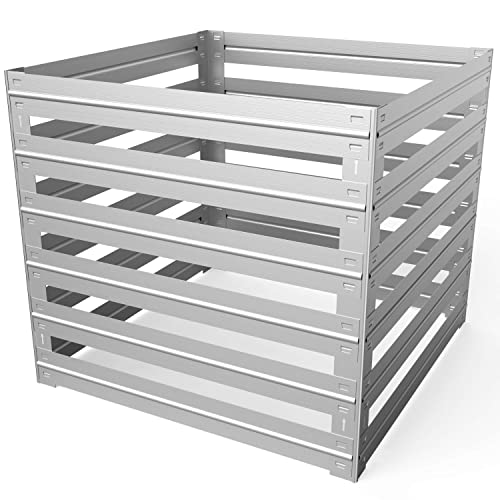 29" L X 29" W X 27" H Garden Compost Bin Outdoor - Made Of Aluminum Alloy, Sturdy And Durable - Easy To Assemble #TOP20