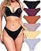 UNDER THE SEA Cotton Underwear for Women 6 Pack Sexy Bikini High Cut Soft Breathbale Cheeky Panties Underwear Womens Lingerie