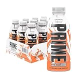 PRIME Hydration ICE ORANGE, Sports Drinks, Electrolyte Enhanced for Ultimate Hydration, 250mg BCAAs, B Vitamins, Antioxidants, Low Sugar, 16.9 Fl Oz, 12 Pack