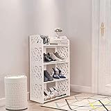 Schöne Wohnkultur: Die Weiße Schuhschrank Dekoration eignet sich für jeden Raum Ihres Hauses. Dieses Rack ist nicht nur ein Schuhregal, es kann auch als Badregal genutzt werden, kleines Bücherregal oder ein Präsentationsständer. Sie können dieses Regal zum Aufbewahren von Büchern, Spielzeug und Kosmetika verwenden.