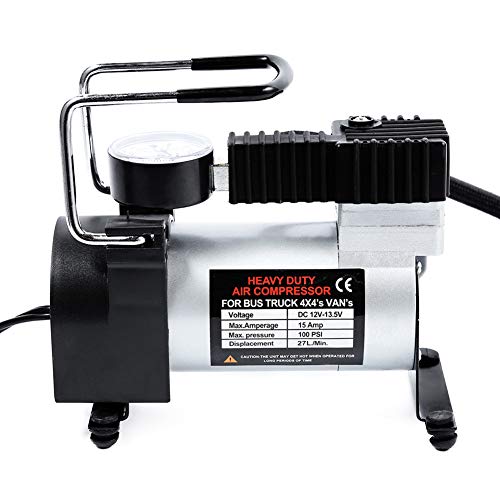 STHfficial 12V Portable Car Electric Inflator Pump Air Compressor 80PSI Electric Tire Tyre Inflator Pump for for Auto Bicycles Motorcycl