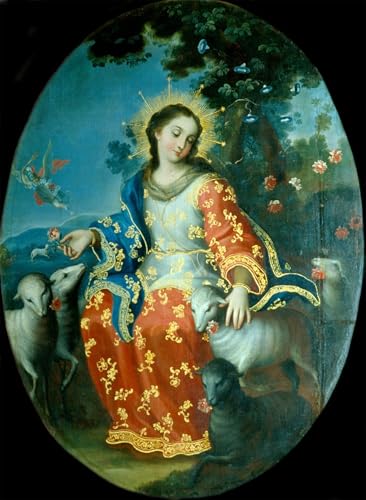 La Divina Pastora cuadro para decorar tu dormitorio con arte vintage