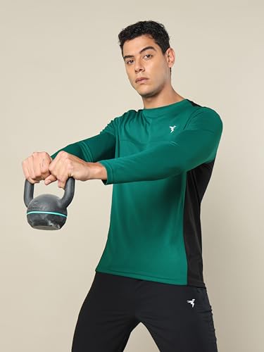 Image of TECHNOSPORT Men Polyester Slim Fit T-Shirt - (P725 P) Pack of 1