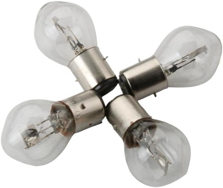 4Pcs BA20D 6V 35 W 35W Headlamp Headlight Bulb Compatible With Scooter Motorcycle Kart ATV