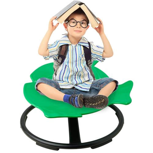 LulliSpace Kids Swivel Chair,Sensory Spinning Chair for Kids,Body Sensory Toy Chair,Autism Children's Chair, Boost Balance and Coordination in Kids,Metal Base Chair,Non-Slip