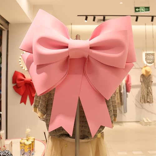 Lazo decorativo extra grande para envolver regalos, bodas, fiestas, lazo rojo gigante de 75 cm para Navidad, día de San Valentín y decoración de coche