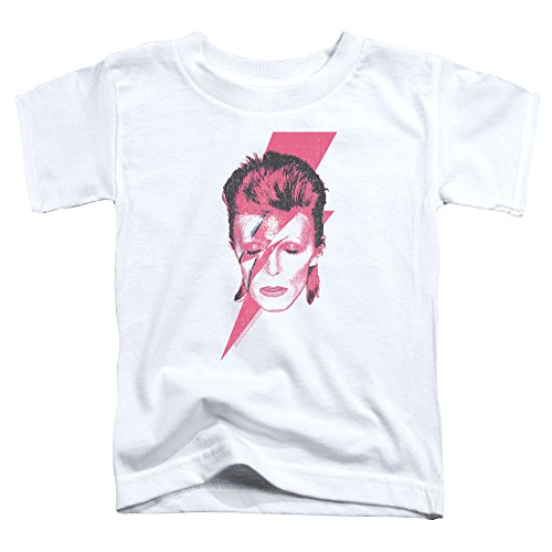 David Bowie Aladdin Sane Toddler T-Shirt Medum White