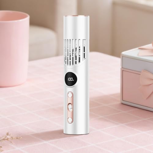 Ventilateur électrique à main mini pliable avec affichage numérique portable - 4