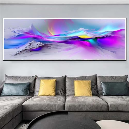 Nuage diamond painting grand format abstrait adulte I-969 60x180