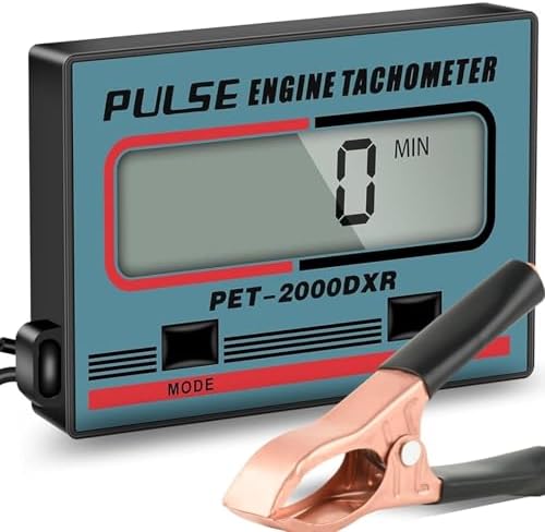 Drehzahlmesser Motorsäge Benzinmotor Rasenmäher Clip Tacho meter Wartung Messgerät Kettensäge RPM Tachometer Tacho Fahrrad Kabellos Traktor-Generator Digitaler Induktiver Drehzahlm