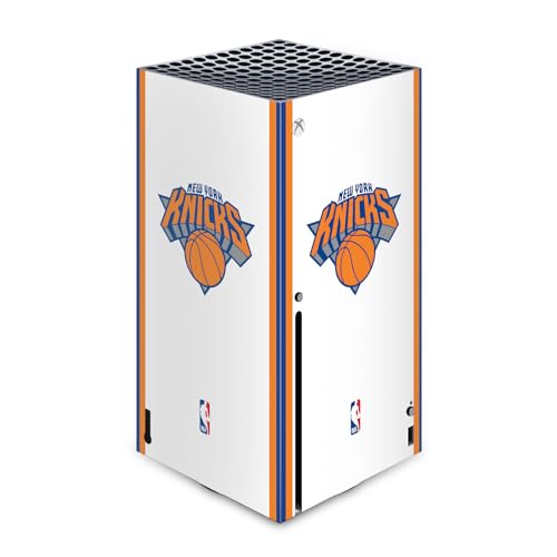 Skin Xbox Series X New York Knicks autocollant vinyle blanc officiel de Head Case Designs