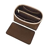 Purse Organizer & Base Shaper fit Speedy 35 , Felt Bag Insert for Handbags with Metal Zipper [Bag in
