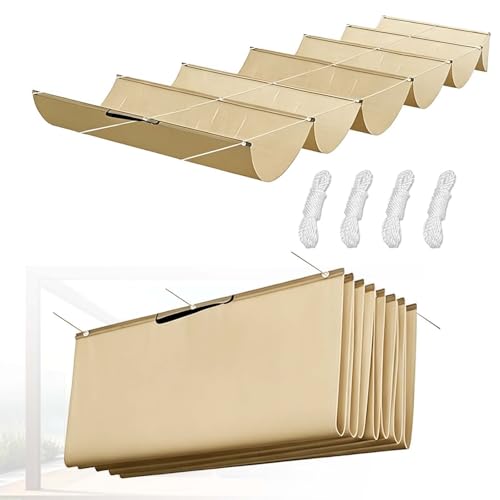 Toldo retráctil de 60x315 cm con protección UV al 95% para terrazas 2