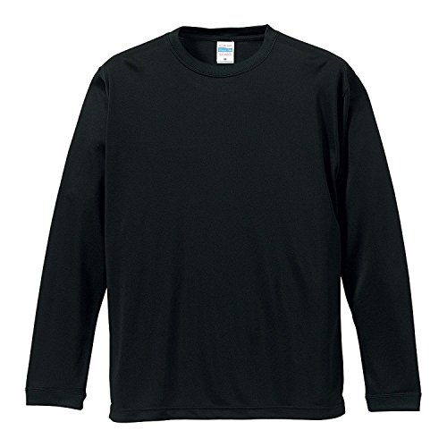 [ユナイテッドアスレ] 4.7oz ドライシルキータッチ 長袖Tシャツ 508901 ブラック L（Amazon）