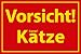 Produktbild Katzen Schild -560s- Kampfkatze, mit 4 Eckenbohrungen (3mm) inkl. 4 Schrauben