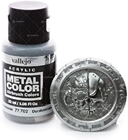 Acrylicos Vallejo VJ77703 32 ml"Dark Aluminium" Metal Color
