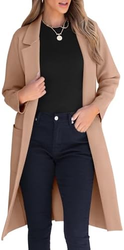 ANRABESS Womens Cardigan Sweater 2026 Fall Outfits Knitted Lapel ...