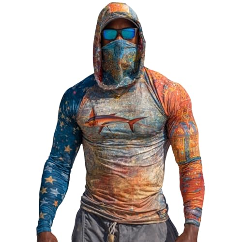 Sudadera sin mangas hombre con capucha y camisetas de pesca athletic fishing shirts proteccion solar