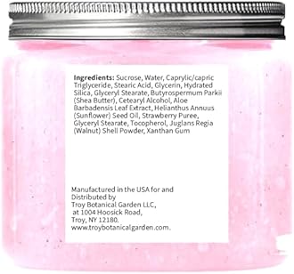 Strawberry Ice Cream Sugar Scrub 10 oz - Pack of 3 - Natural Strawberry Formula - Deliciously Fragrant, Refreshing, and Skin-Polishing Care - The Best Gift to Friends