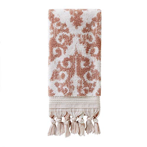 Skl Home Mirage Fringe 100% Turkish Cotton Hand Towel Set, Blush Small #TOP2